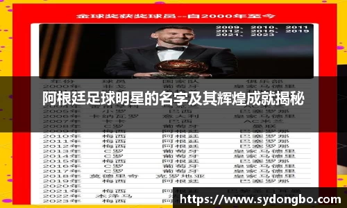 阿根廷足球明星的名字及其辉煌成就揭秘